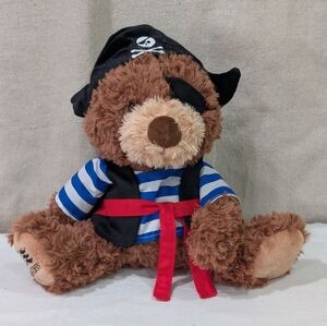 NWT Princess Cruise Lines Plush Pirate Stanley Teddy Bear Brown 12" souvenir